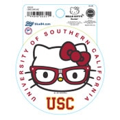 USC Trojans Hello Kitty Lens Love Sticker